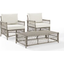 lakeline brown and cream  pc outdoor living   