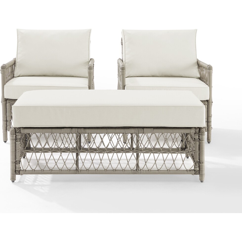 lakeline brown and cream  pc outdoor living   