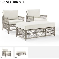 lakeline brown and cream  pc outdoor living   