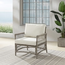 lakeline brown and cream outdoor chair   