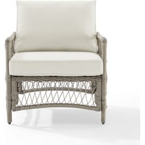 lakeline brown and cream outdoor chair   