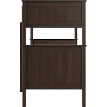 lakelyn dark brown twin over twin bunk bed   