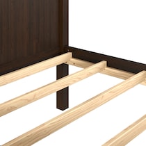 lakelyn dark brown twin over twin bunk bed   