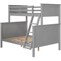 lakelyn gray twin over full bunk bed   