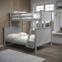 lakelyn gray twin over full bunk bed   