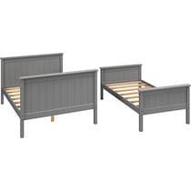 lakelyn gray twin over full bunk bed   