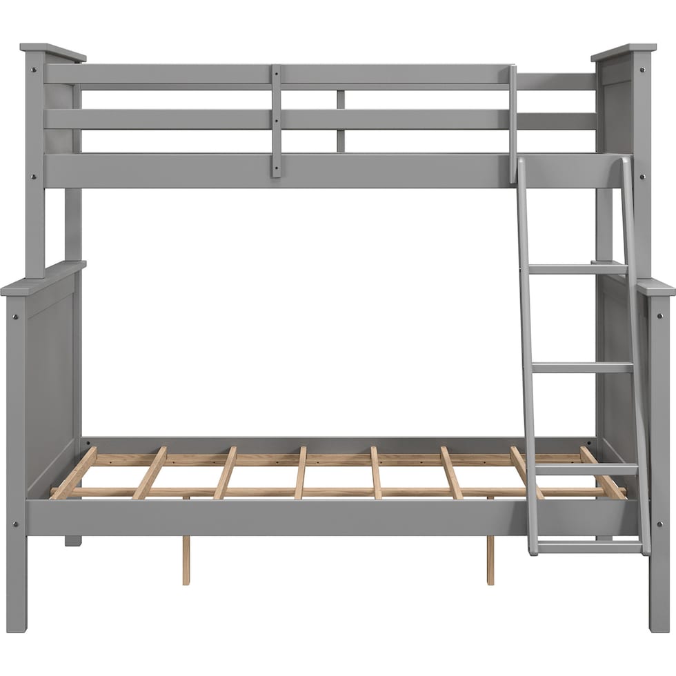 lakelyn gray twin over full bunk bed   