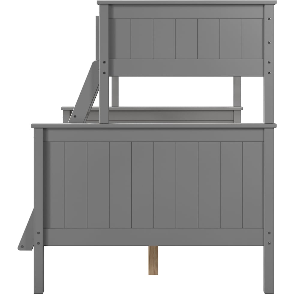 lakelyn gray twin over full bunk bed   