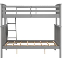 lakelyn gray twin over full bunk bed   