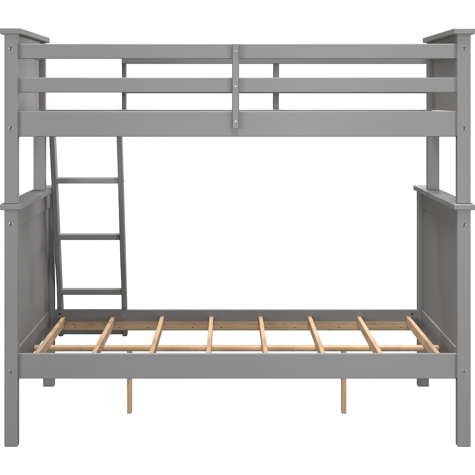 lakelyn gray twin over full bunk bed   