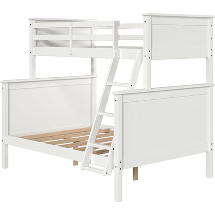 Lakelyn Twin Over Full Bunk Bed - White