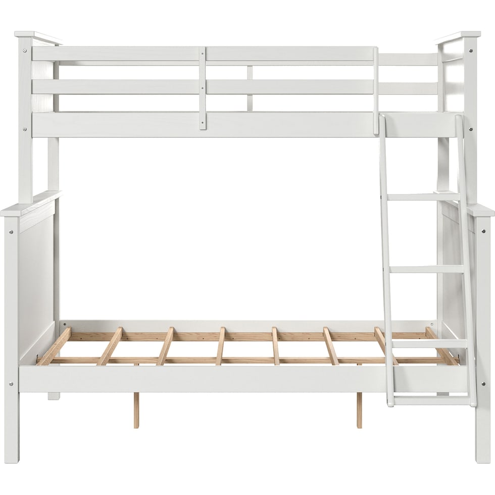 lakelyn white twin over full bunk bed   
