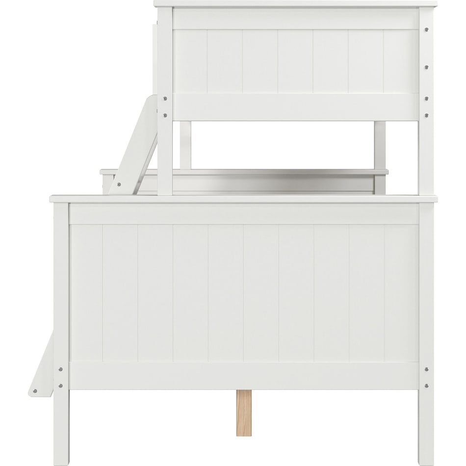 lakelyn white twin over full bunk bed   