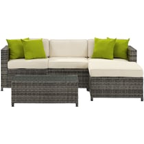 lakeside gray cream outdoor sectional set   