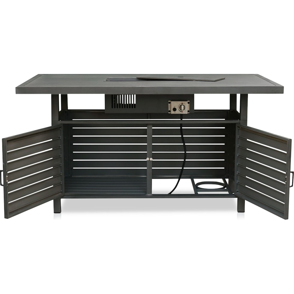 lakeway gray fire table   