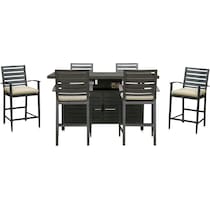 lakeway gray outdoor dinette   