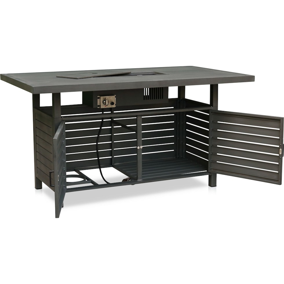 lakeway gray outdoor dinette   