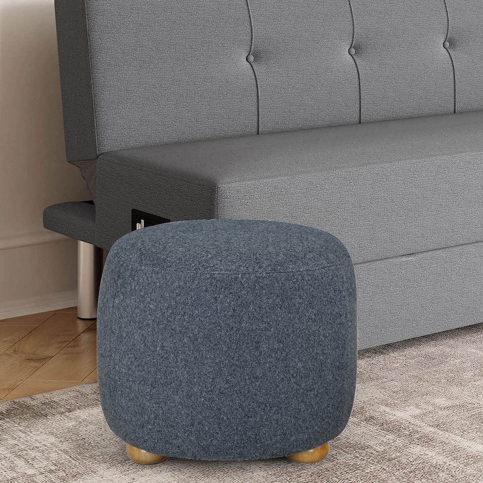 lalani blue ottoman   