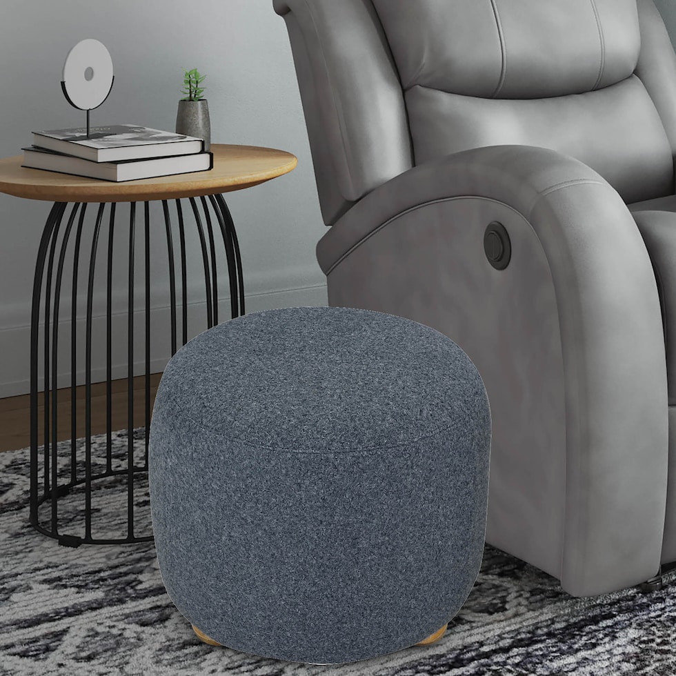 lalani blue ottoman   