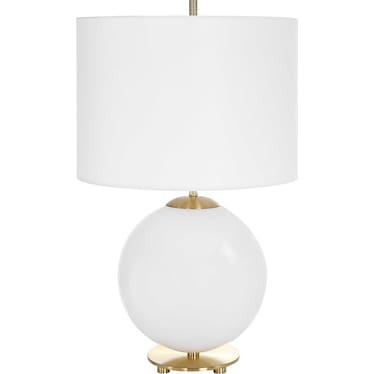 Mildred Table Lamp - White/Gold