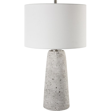 Boaz Table Lamp - Distressed Off-White