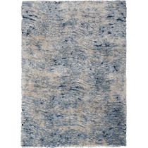lana shag abstract blue ivory area rug  x    