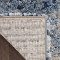 lana shag abstract blue ivory area rug  x    