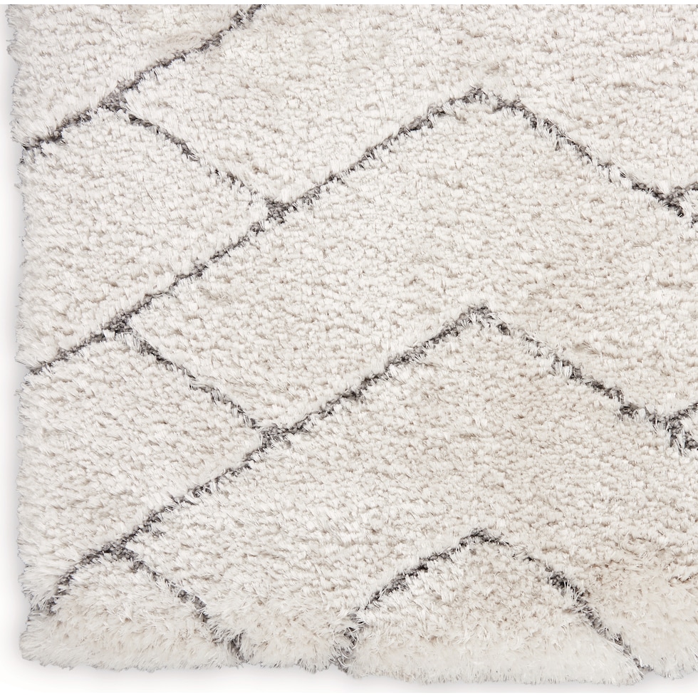 lana shag chevron ivory gray area rug  x    