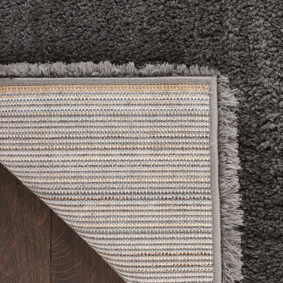 lana shag gray area rug  x    