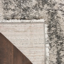 lana shag natural ivory charcoal area rug  x    