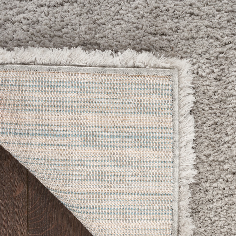 lana shag silver area rug  x    