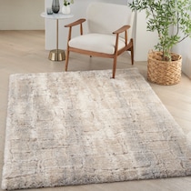 lana shag white area rug  x    