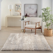 lana shag white area rug  x    