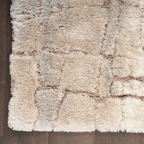 lana shag white area rug  x    