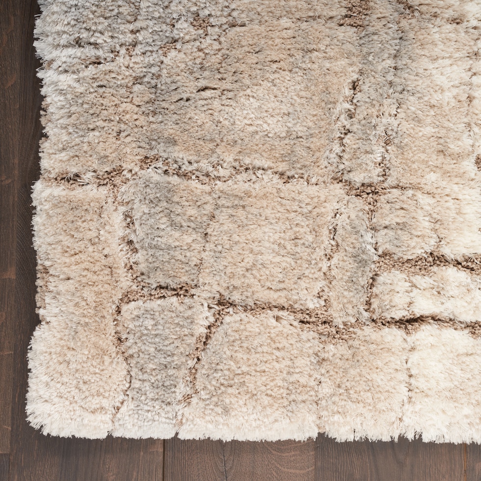 lana shag white area rug  x    