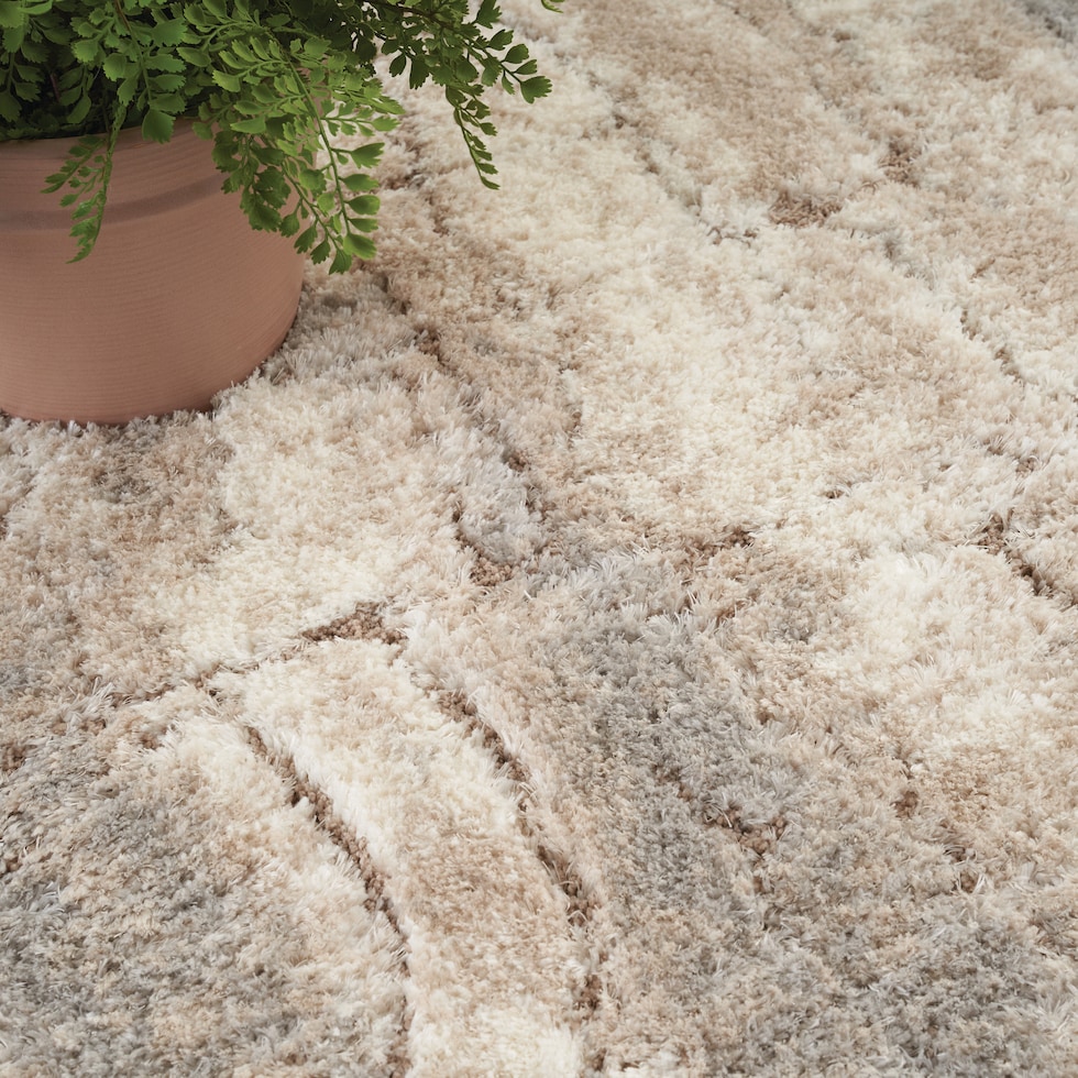 lana shag white area rug  x    
