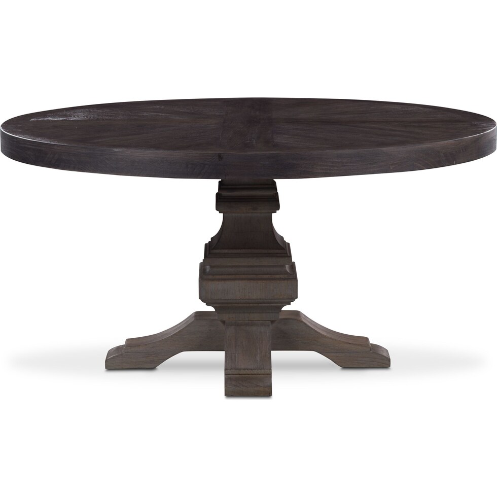 lancaster round dining dark brown round dining table   
