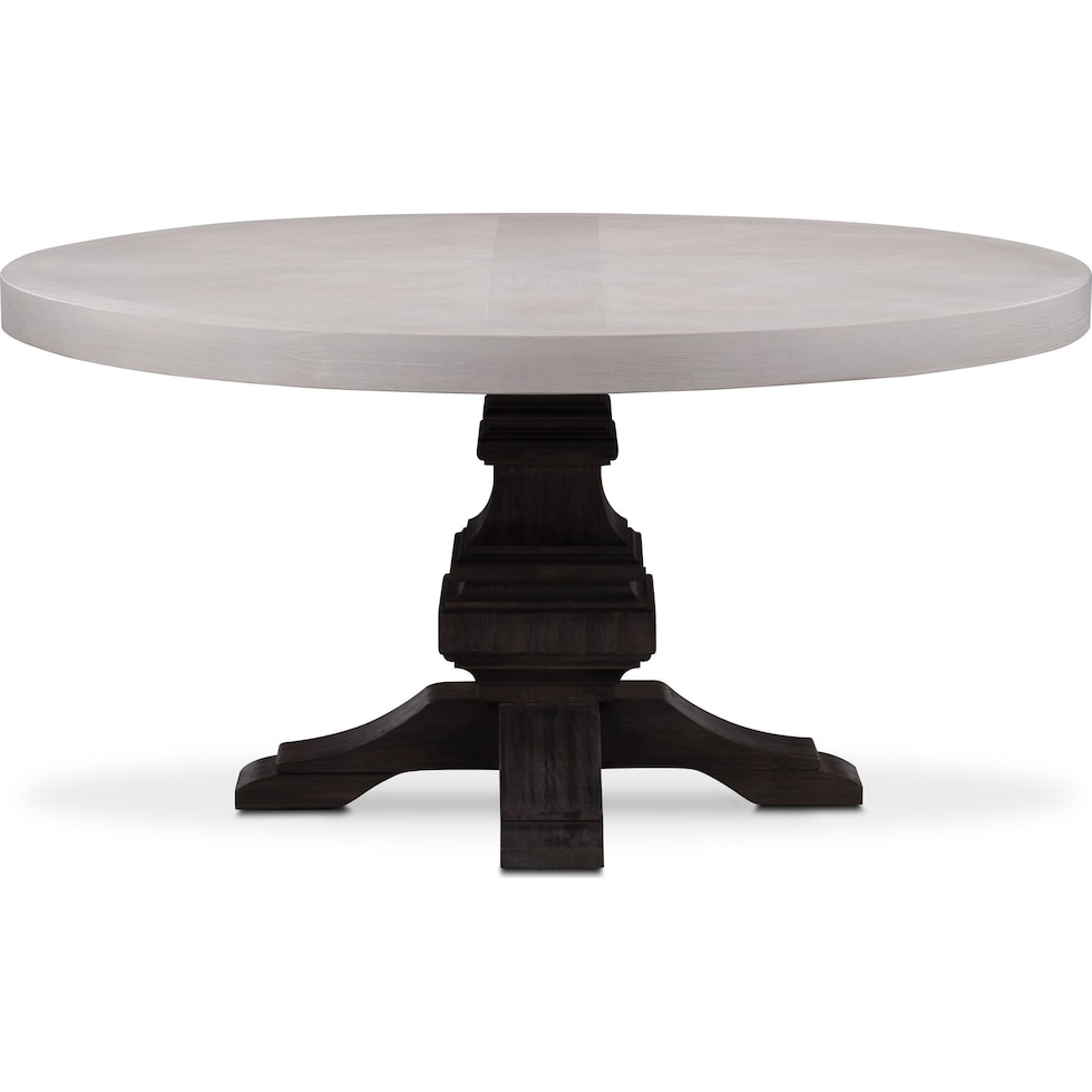 lancaster round dining gray round dining table   