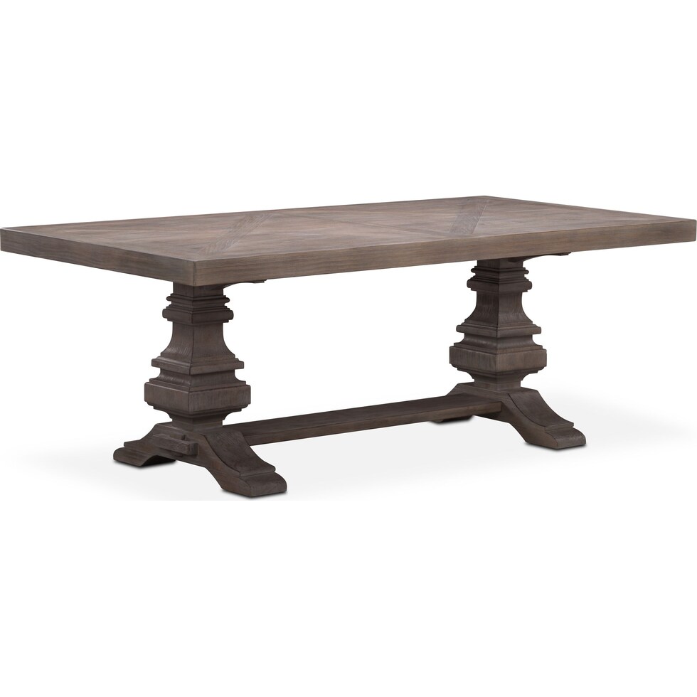 lancaster urn dining dark brown dining table   