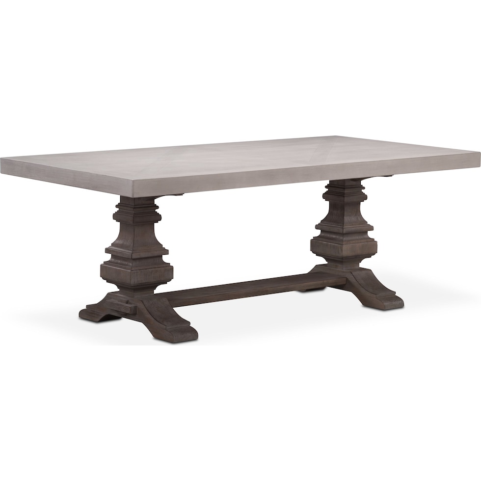 lancaster urn dining gray dining table   