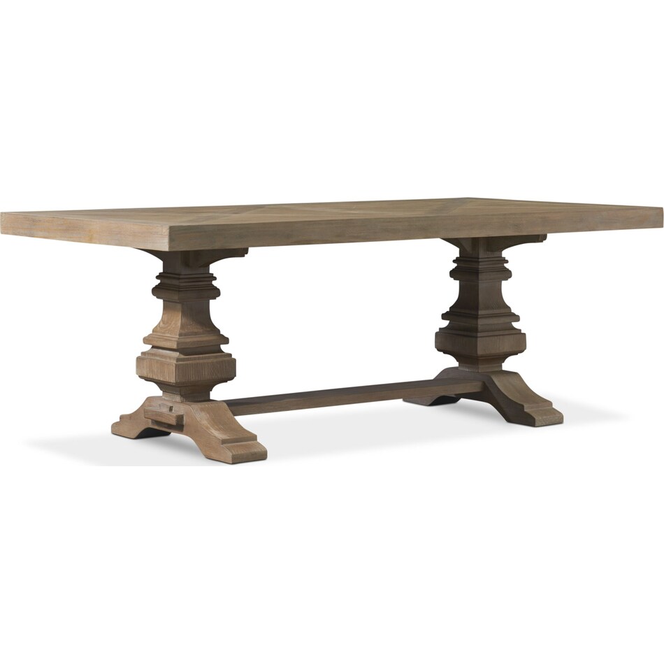 lancaster dark brown dining table   