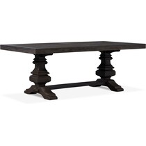 lancaster dark brown dining table   