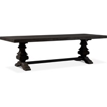 lancaster dark brown dining table   