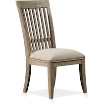 lancaster light brown side chair   
