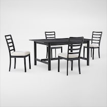 landon dining black  pc dining room   