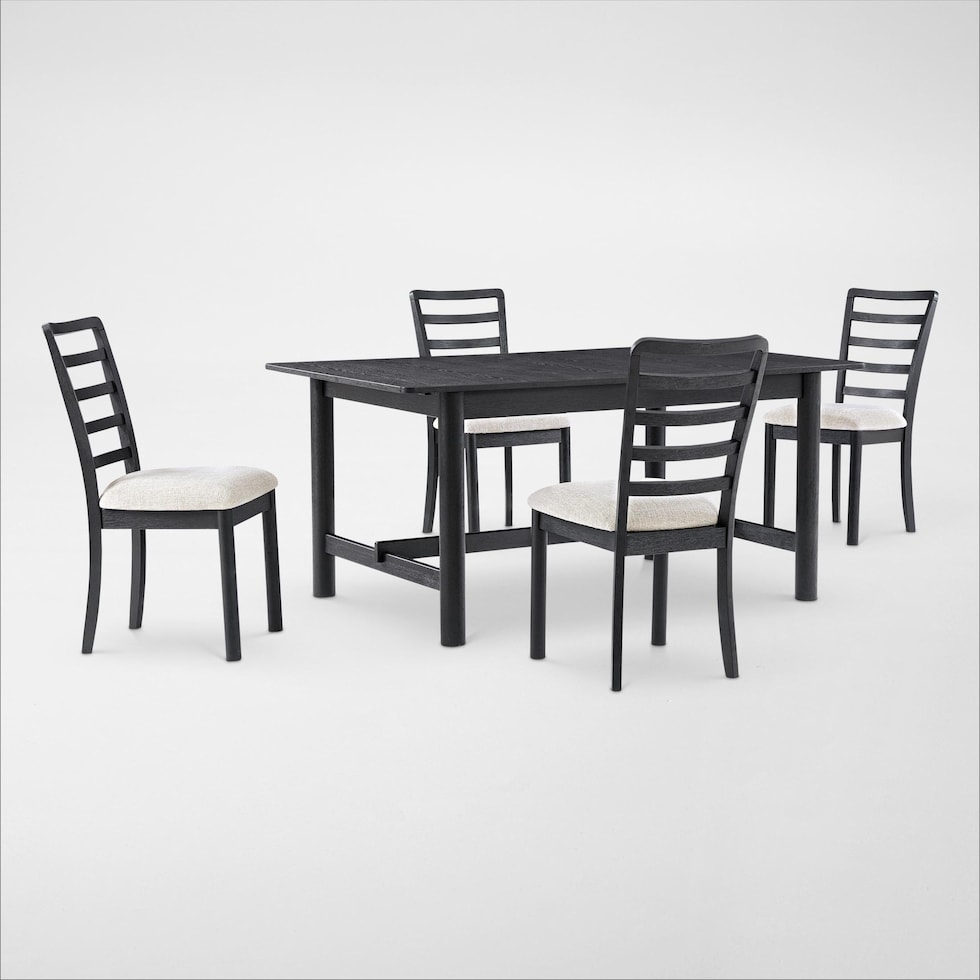 landon dining black  pc dining room   