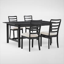 landon dining black  pc dining room   