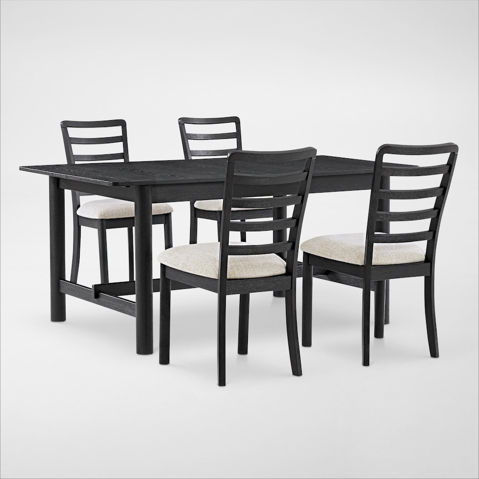 landon dining black  pc dining room   
