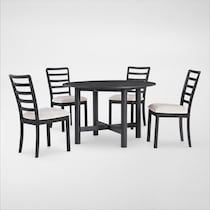 landon dining black  pc dining room   