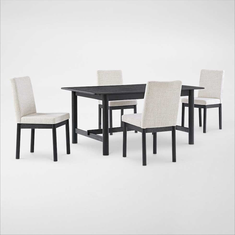 landon dining black  pc dining room   
